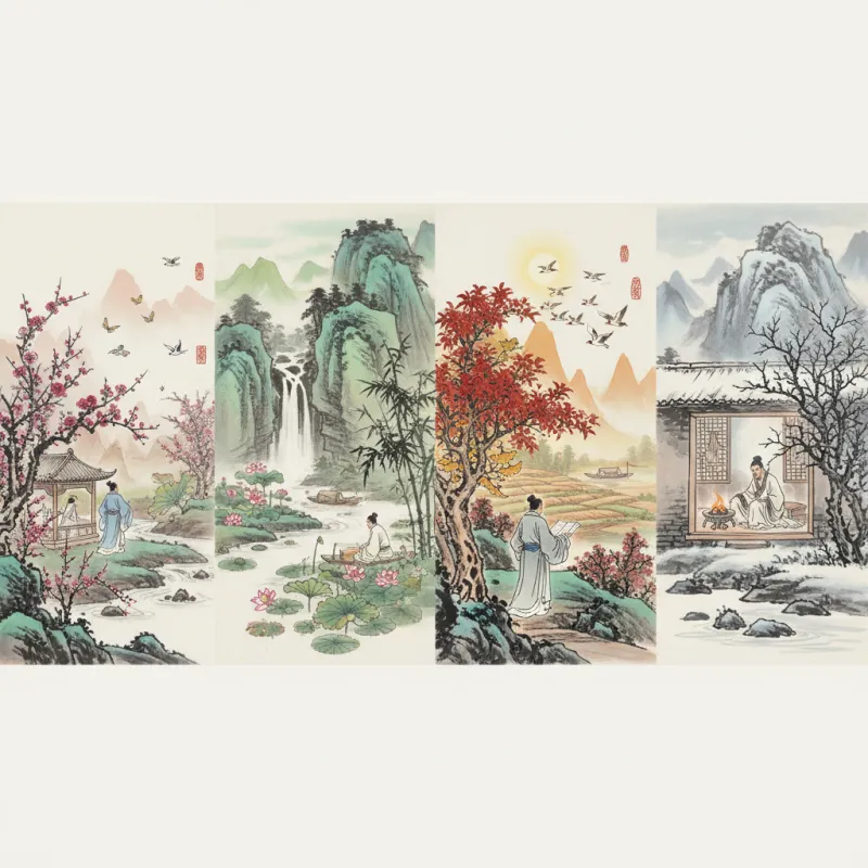 The Four Seasons in Chinese Poetry: A Seasonal Reading Guide