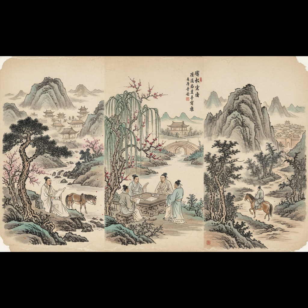 Unraveling Themes in Chinese Classical Poetry: Insights from Tang, Song, and Yuan Dynasties