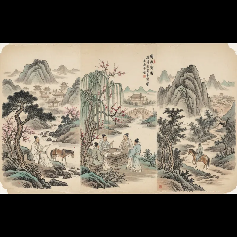 Unraveling Themes in Chinese Classical Poetry: Insights from Tang, Song, and Yuan Dynasties